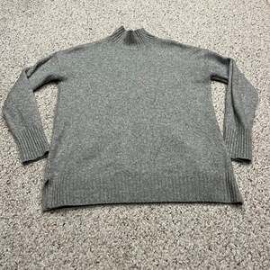 NEW Gap Cozy Turtleneck Sweater S Gray Classic Preppy Casual Wool Blend